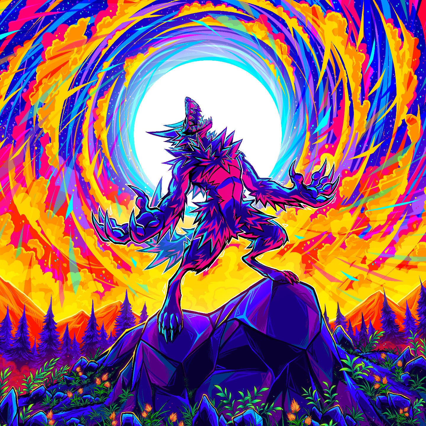 Full Moon Art Print