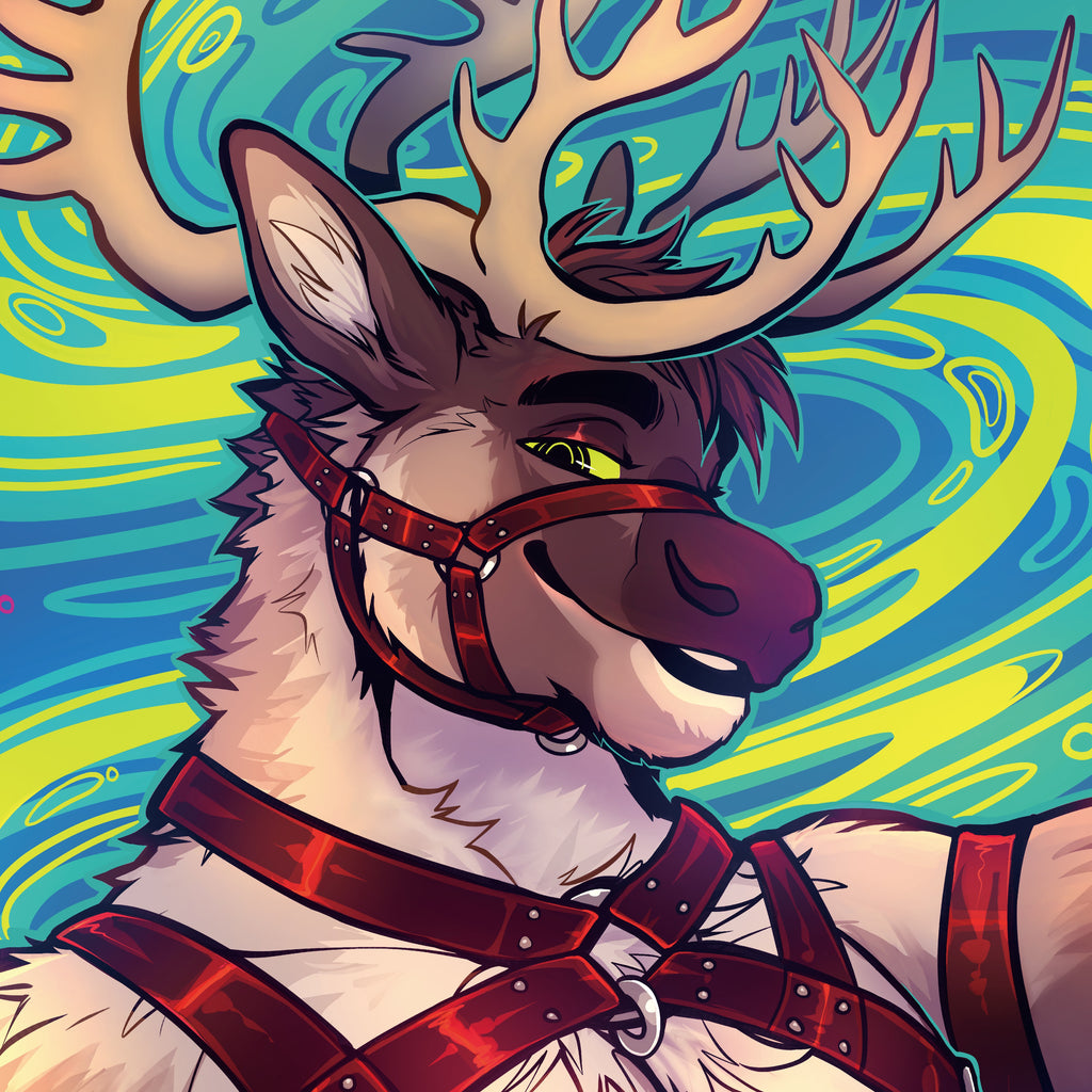 Hypno Caribou Tapestry