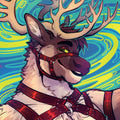 Hypno Caribou Tapestry