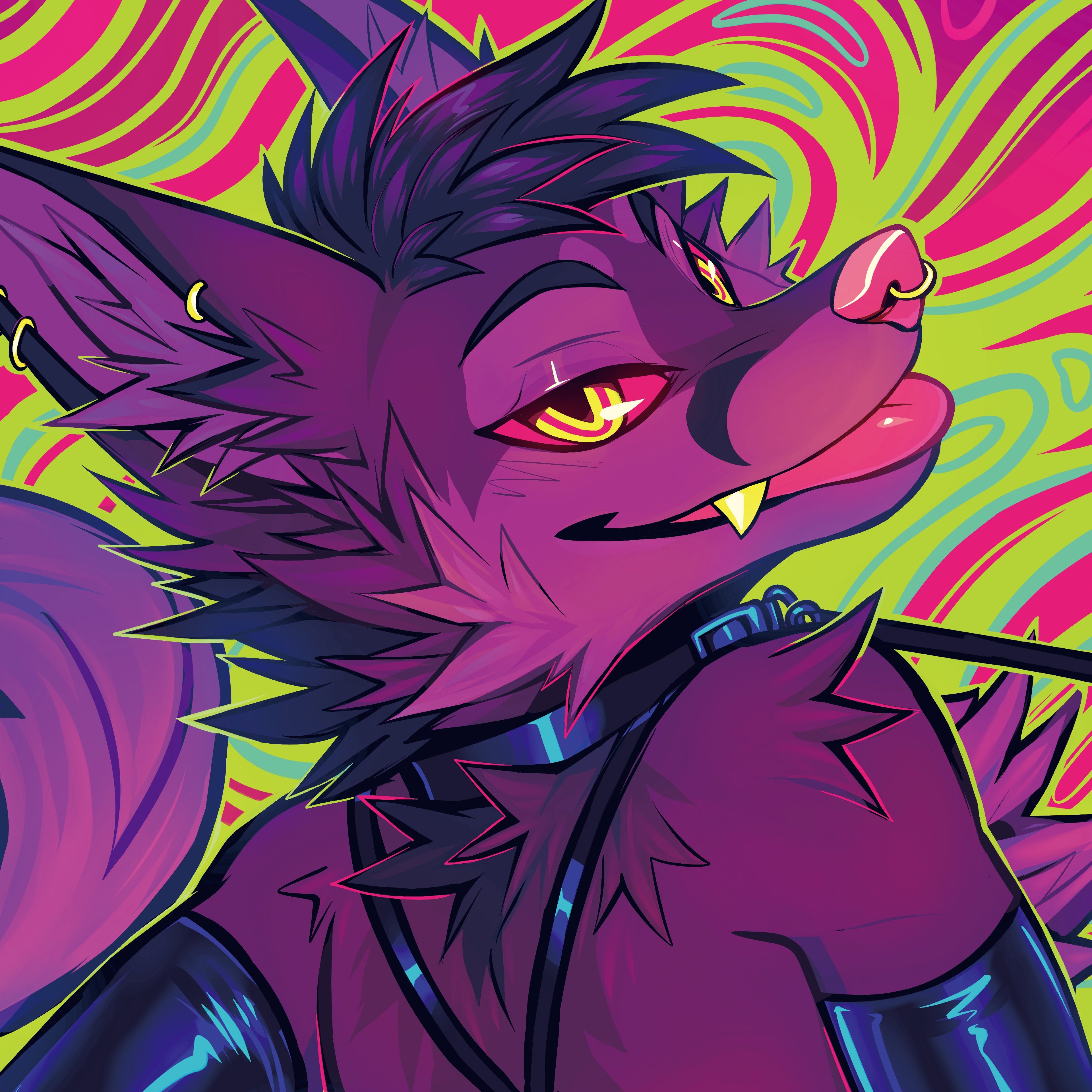 Hypno Fox Tapestry