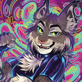 Hypno Lynx Tapestry