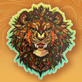 Leafy Lion Vinyl Sticker