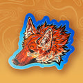 Maned Wolf Vinyl Sticker