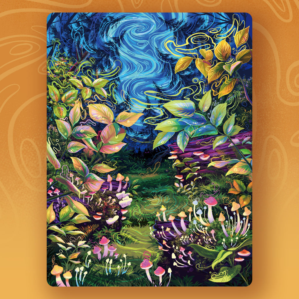 Mushroom Trip Tapestry