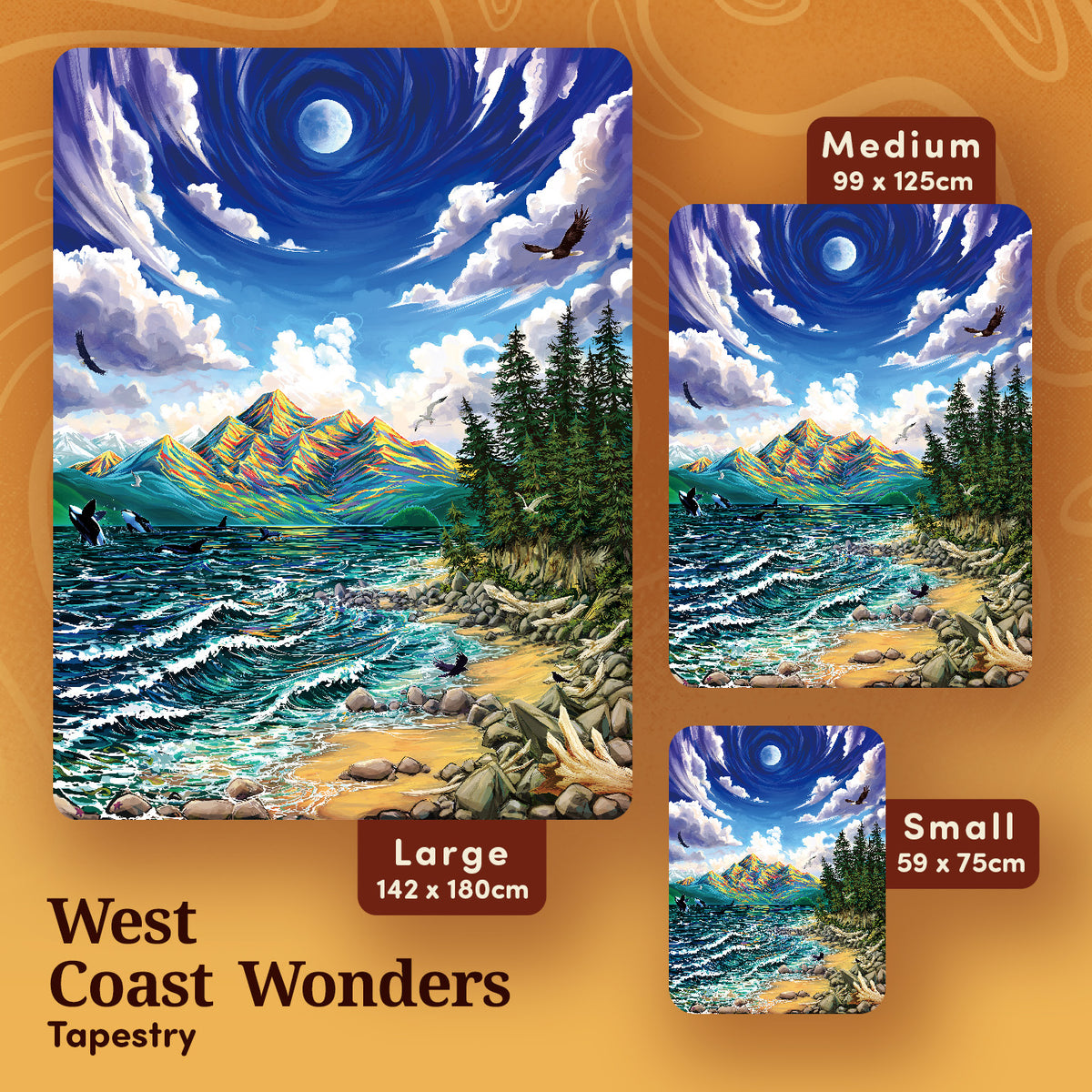 West Coast Wonders Tapestry