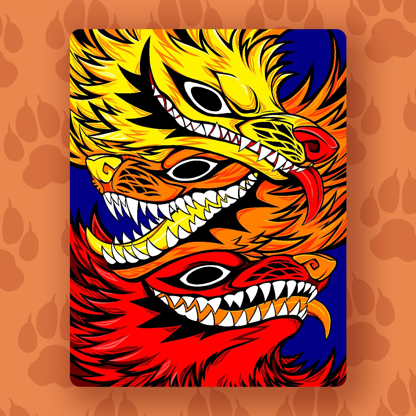 Wolf Spirits Art Print
