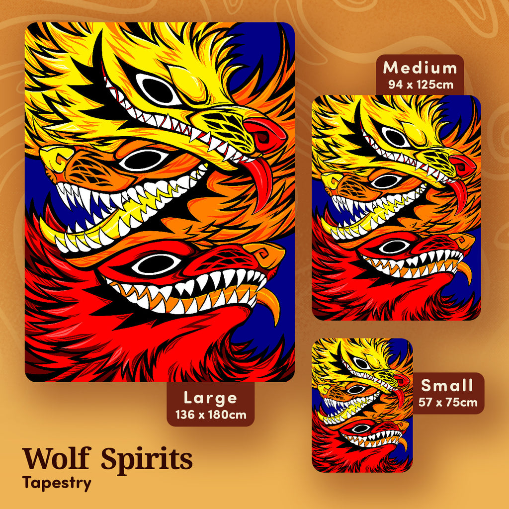 Wolf Spirits Tapestry