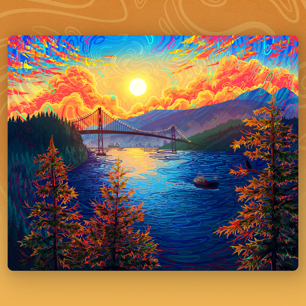 Lion's Gate Bridge Tapestry